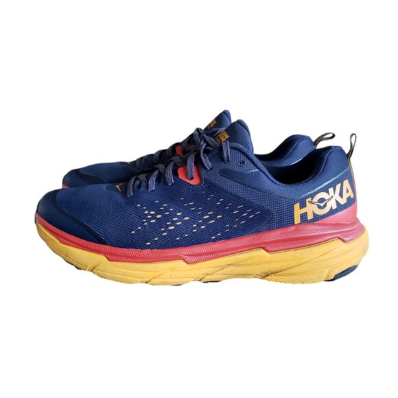 Hoka One One Challenger ATR 6 Outer Space/Radiant Yellow Men's Shoes Size 12 D - Picture 6 of 12